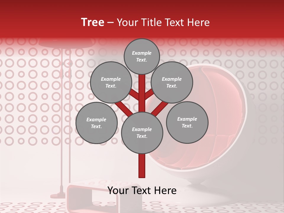 Room Red Elegance PowerPoint Template