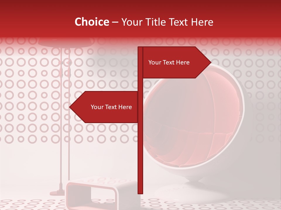 Room Red Elegance PowerPoint Template