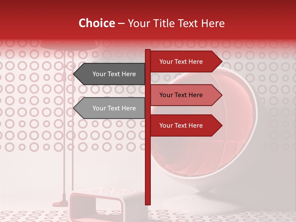 Room Red Elegance PowerPoint Template