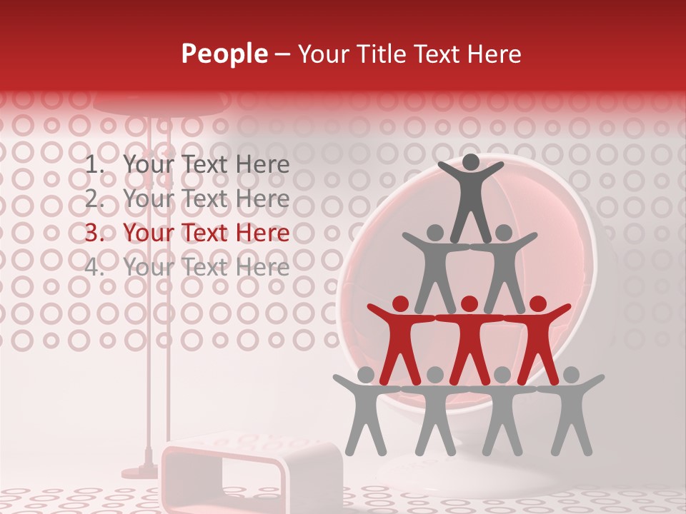 Room Red Elegance PowerPoint Template