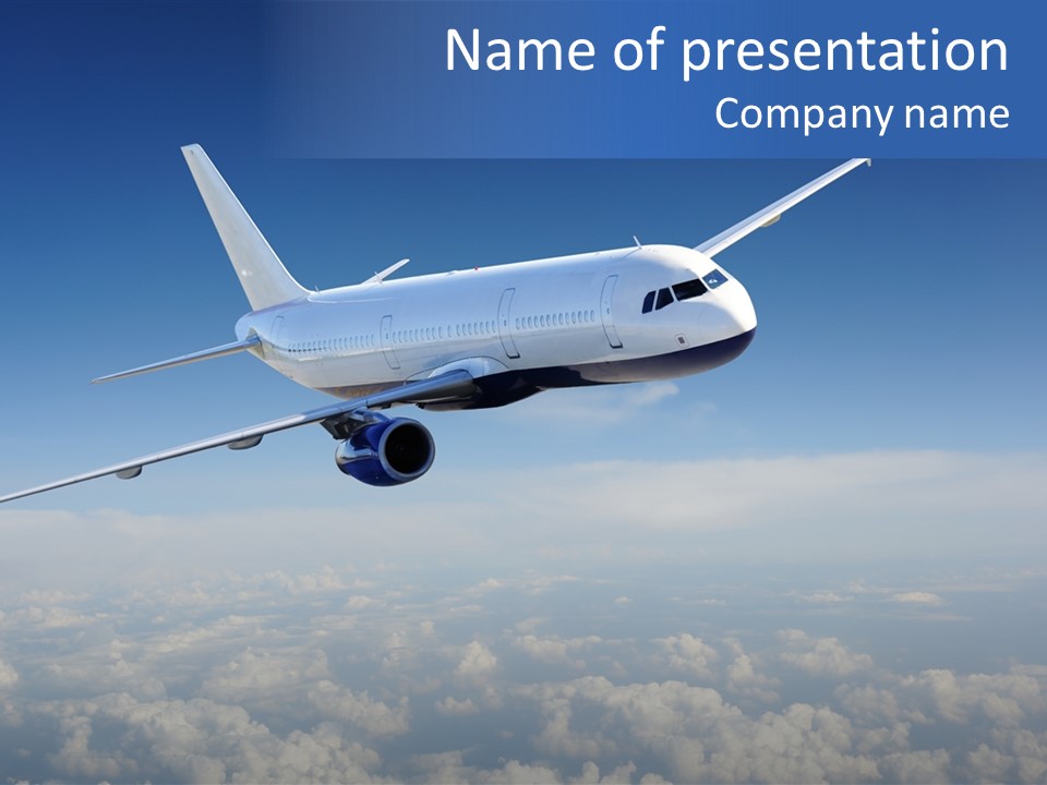Aviation Travel Sun PowerPoint Template