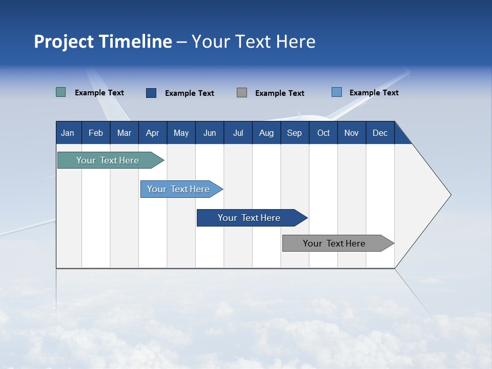 Aviation Travel Sun PowerPoint Template