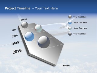 Aviation Travel Sun PowerPoint Template