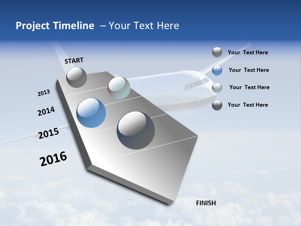 Aviation Travel Sun PowerPoint Template