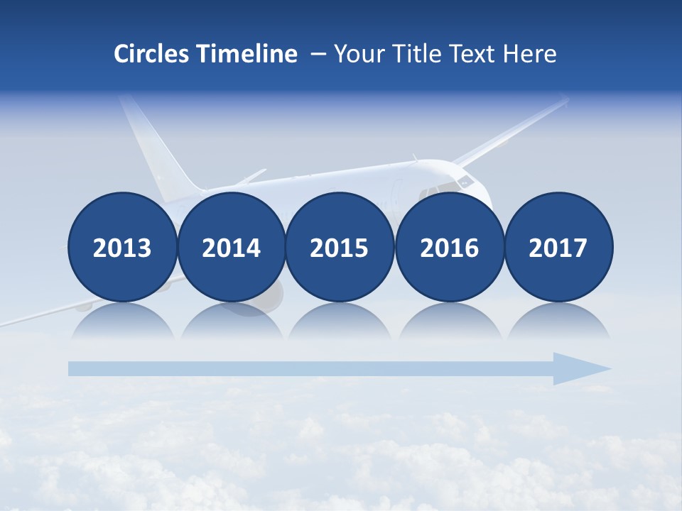 Aviation Travel Sun PowerPoint Template