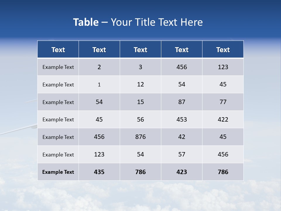 Aviation Travel Sun PowerPoint Template