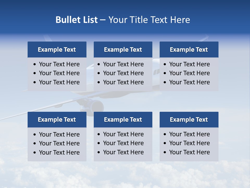 Aviation Travel Sun PowerPoint Template
