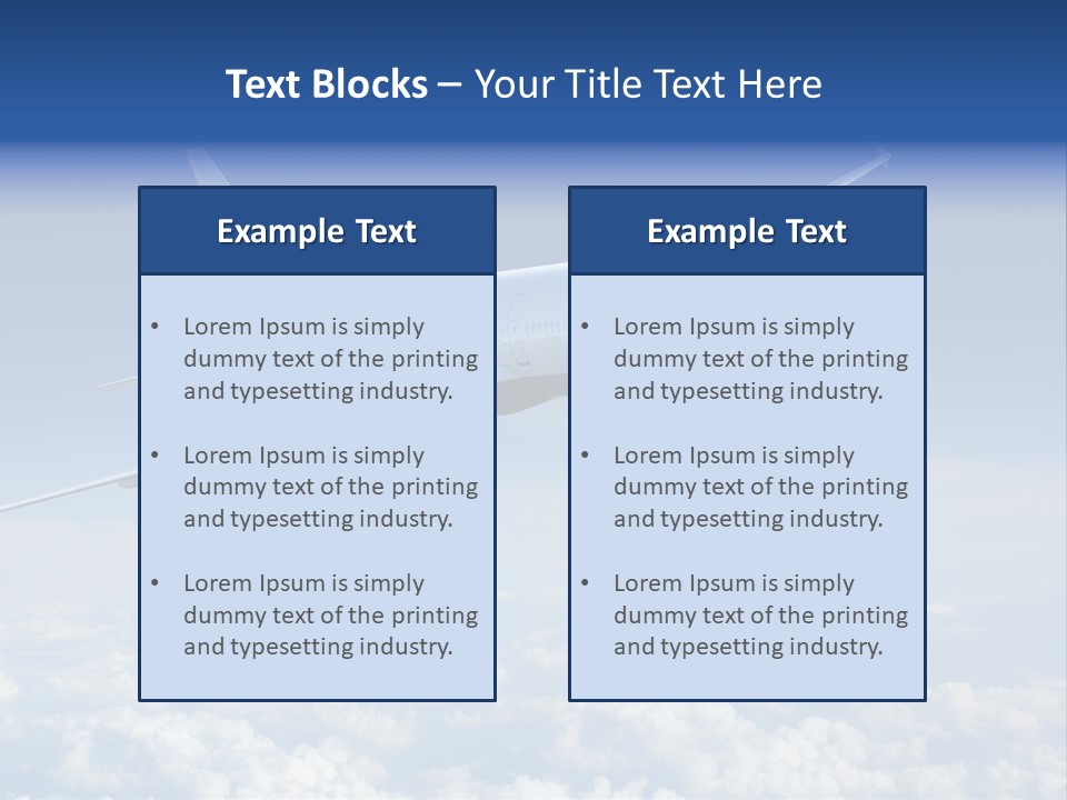 Aviation Travel Sun PowerPoint Template