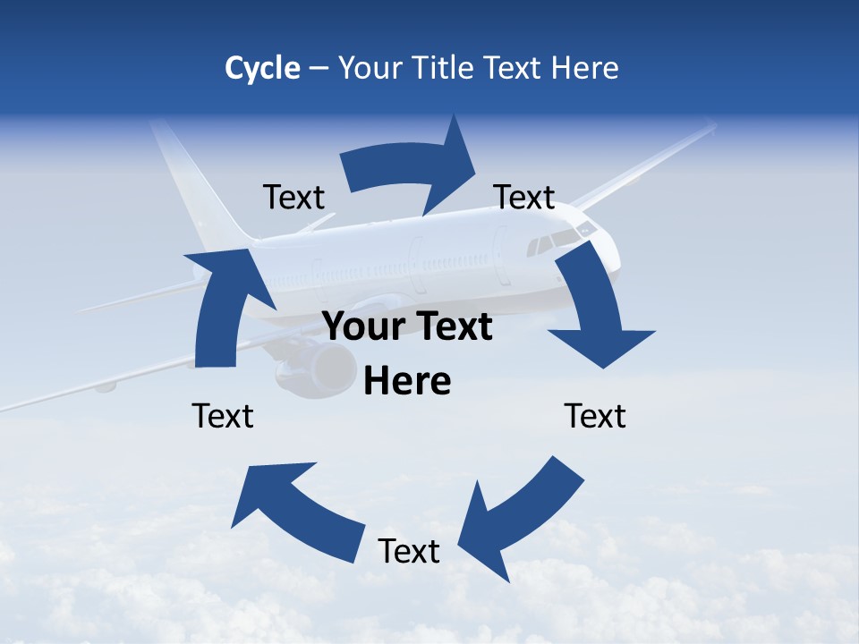 Aviation Travel Sun PowerPoint Template