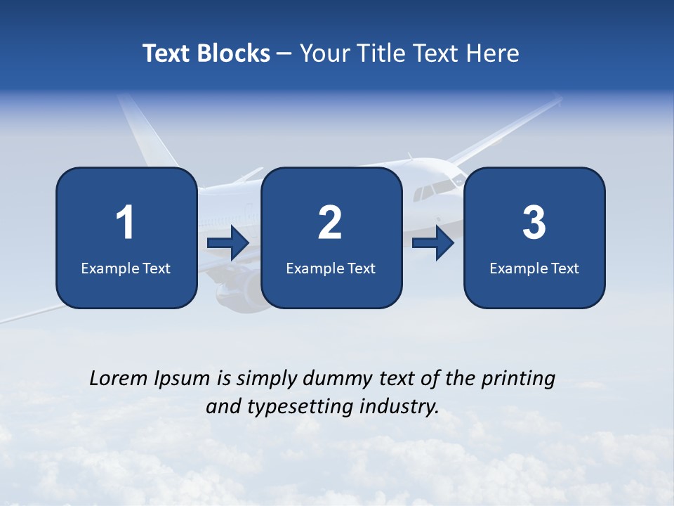 Aviation Travel Sun PowerPoint Template