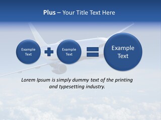 Aviation Travel Sun PowerPoint Template