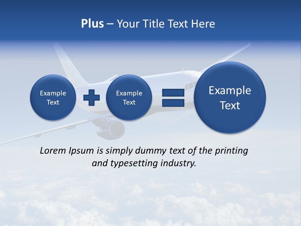 Aviation Travel Sun PowerPoint Template