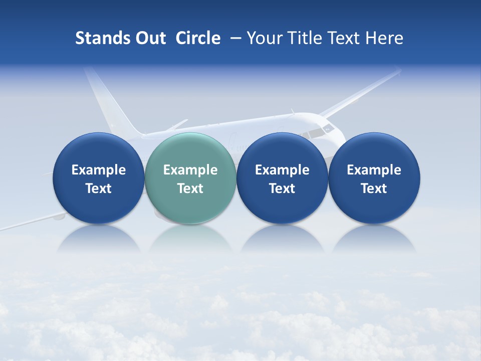 Aviation Travel Sun PowerPoint Template
