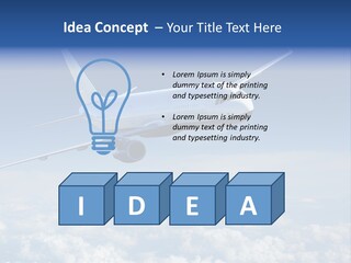Aviation Travel Sun PowerPoint Template
