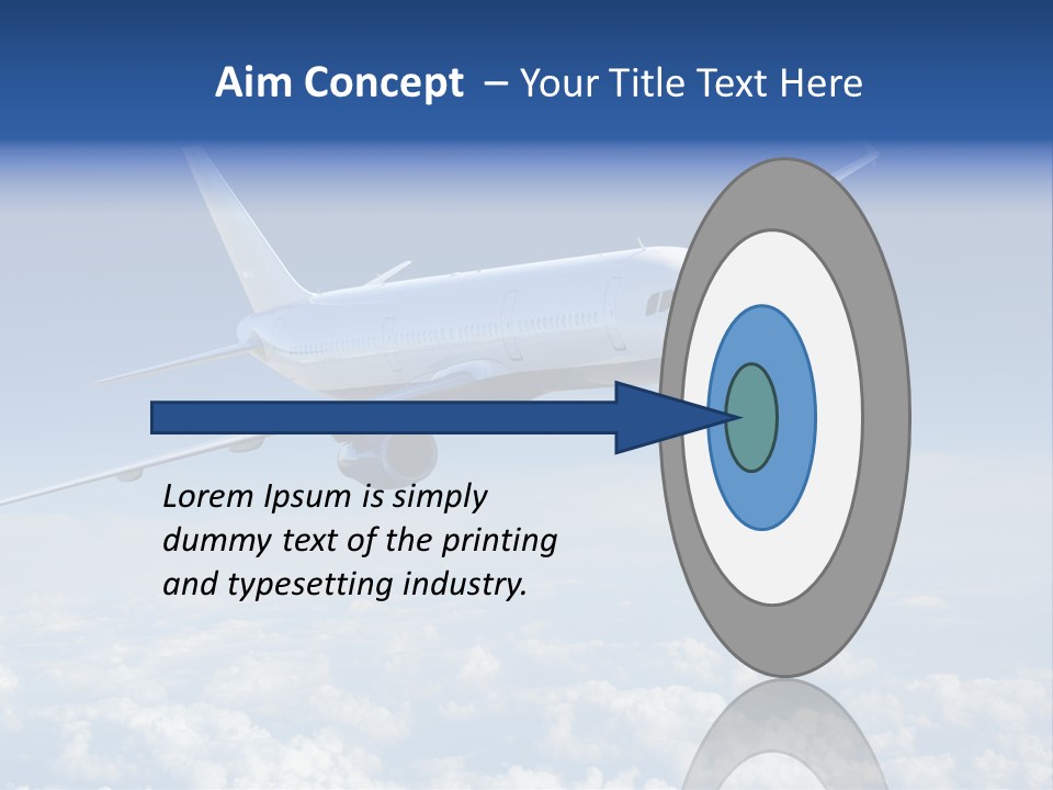 Aviation Travel Sun PowerPoint Template