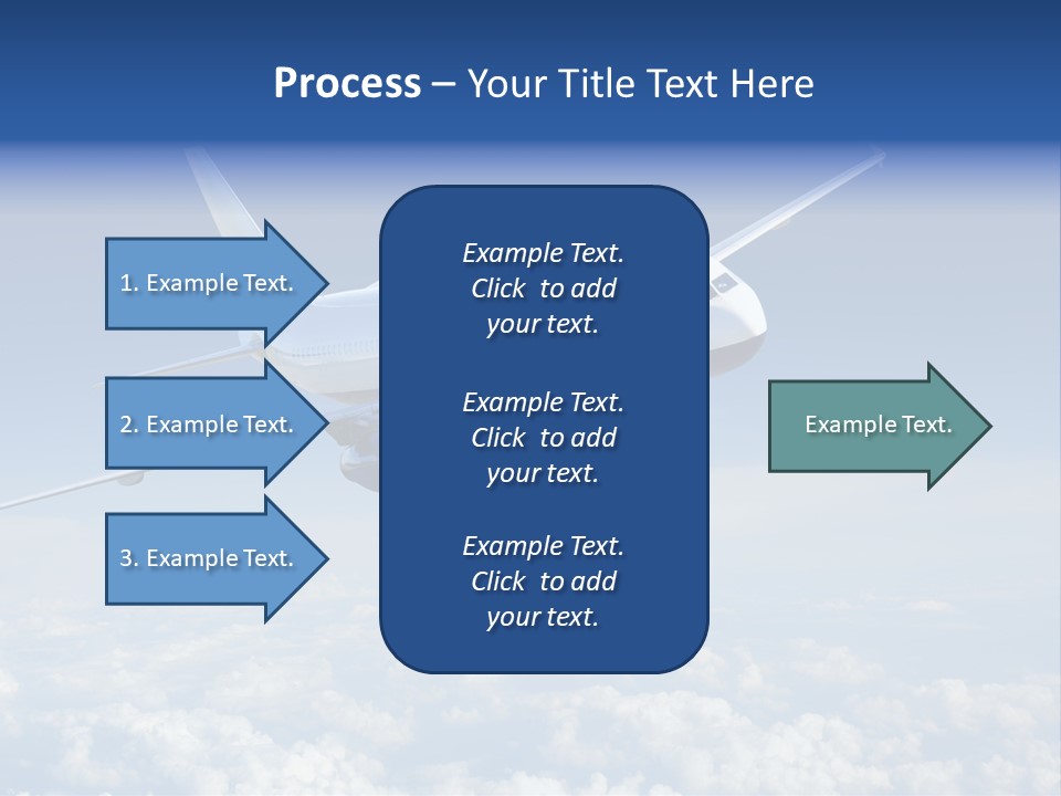 Aviation Travel Sun PowerPoint Template