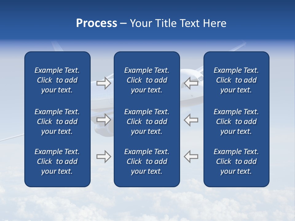 Aviation Travel Sun PowerPoint Template