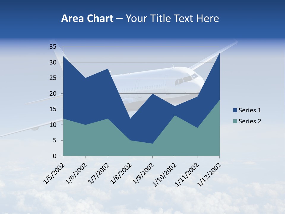 Aviation Travel Sun PowerPoint Template