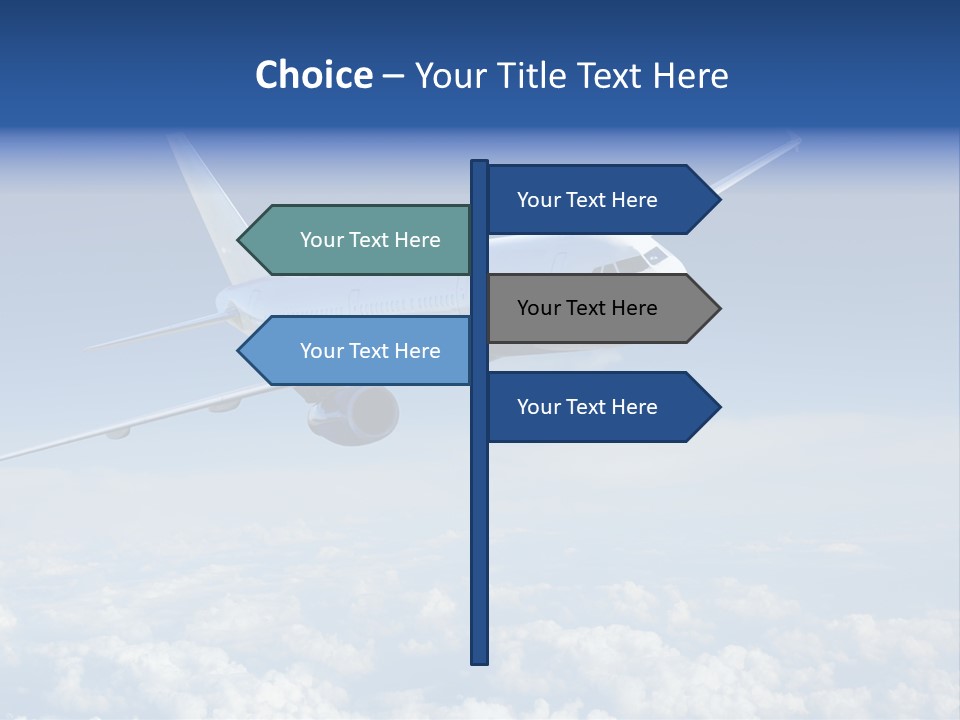 Aviation Travel Sun PowerPoint Template