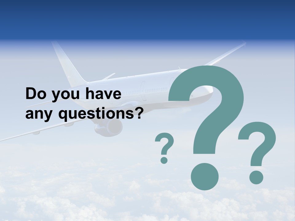 Aviation Travel Sun PowerPoint Template