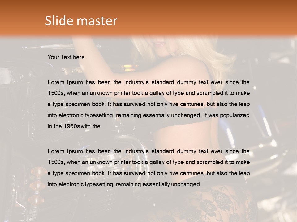 Blonde Tools Sexy PowerPoint Template