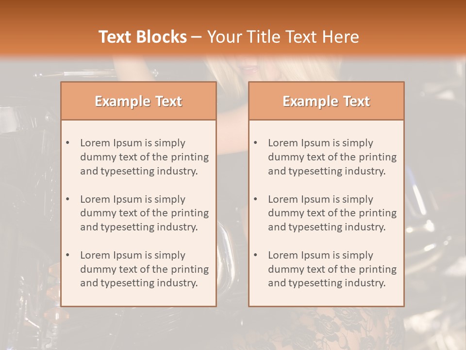 Blonde Tools Sexy PowerPoint Template