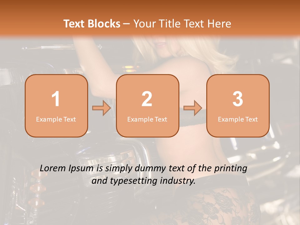 Blonde Tools Sexy PowerPoint Template