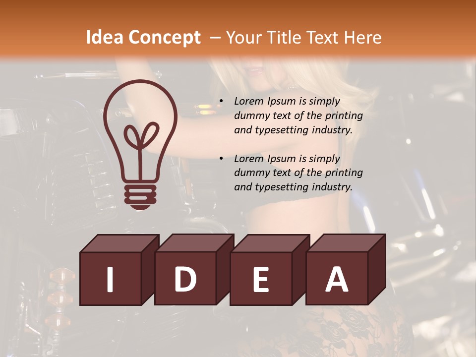 Blonde Tools Sexy PowerPoint Template