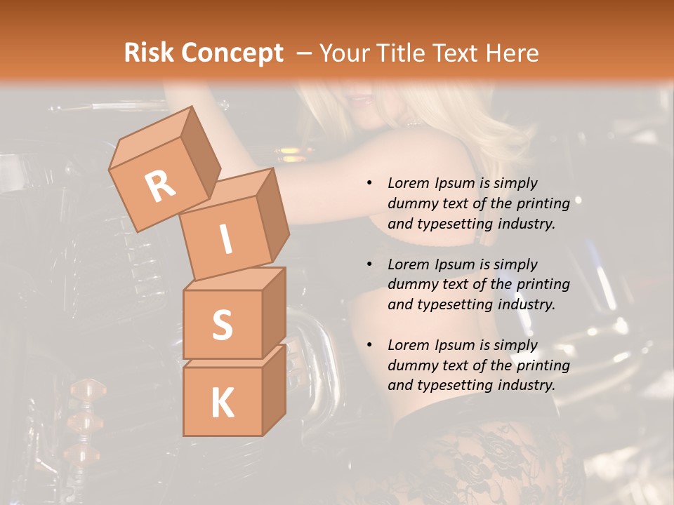 Blonde Tools Sexy PowerPoint Template