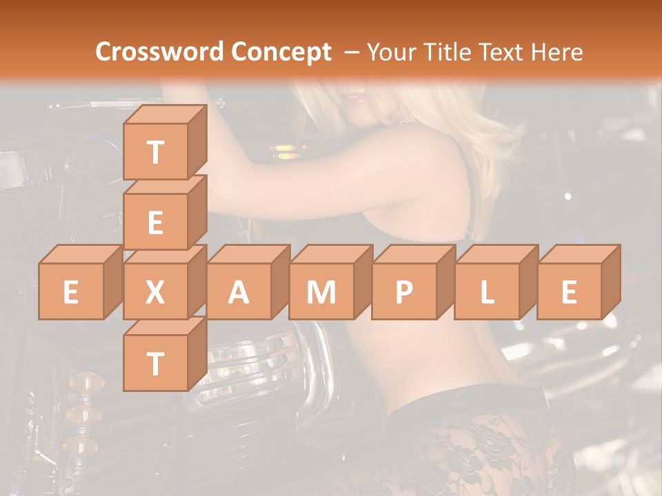 Blonde Tools Sexy PowerPoint Template