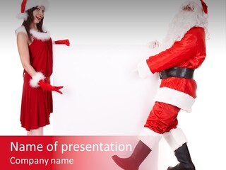 Message Face Holiday PowerPoint Template