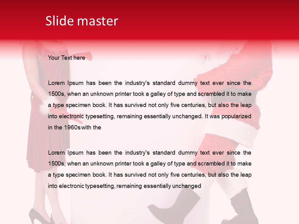 Message Face Holiday PowerPoint Template