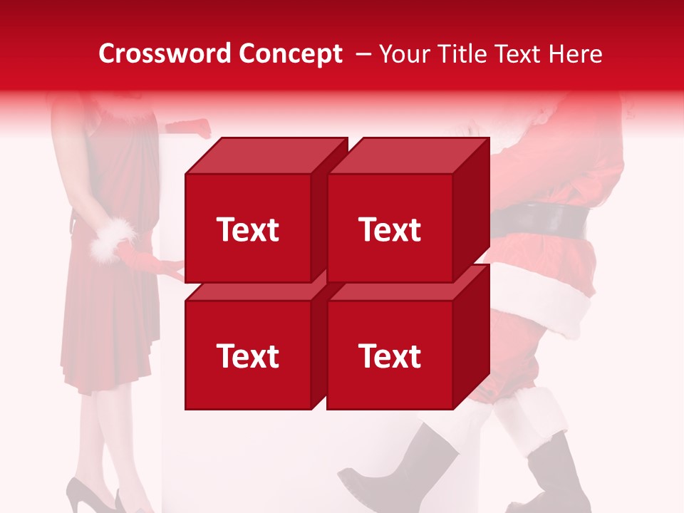 Message Face Holiday PowerPoint Template