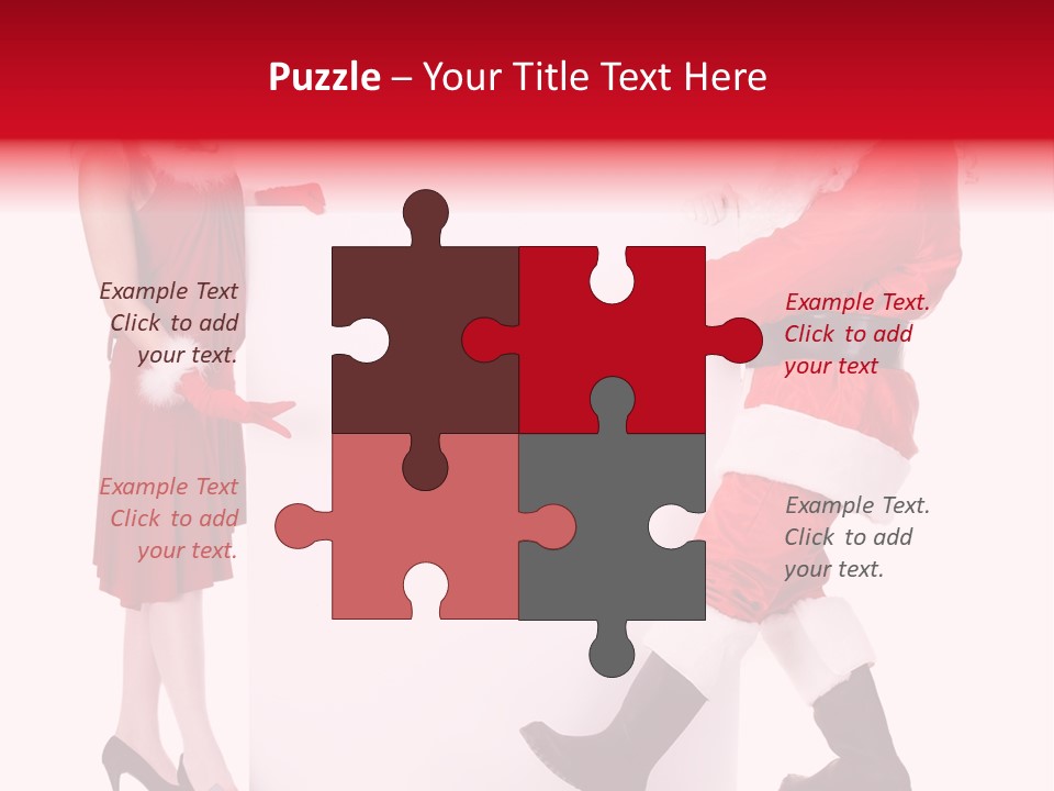 Message Face Holiday PowerPoint Template