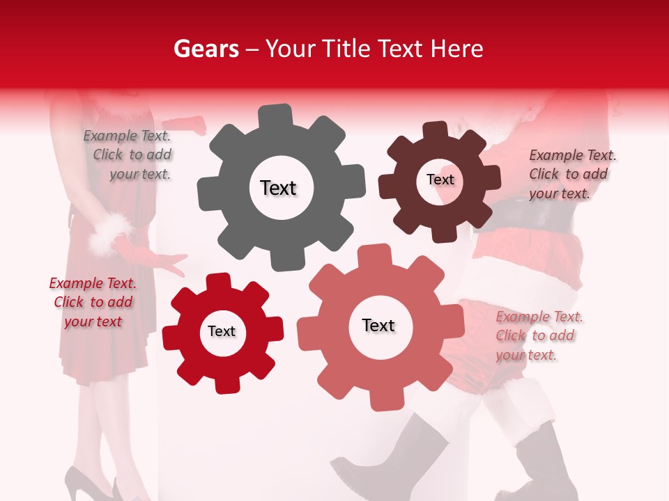 Message Face Holiday PowerPoint Template