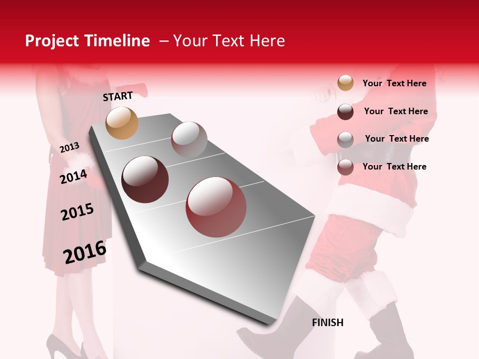 Message Face Holiday PowerPoint Template