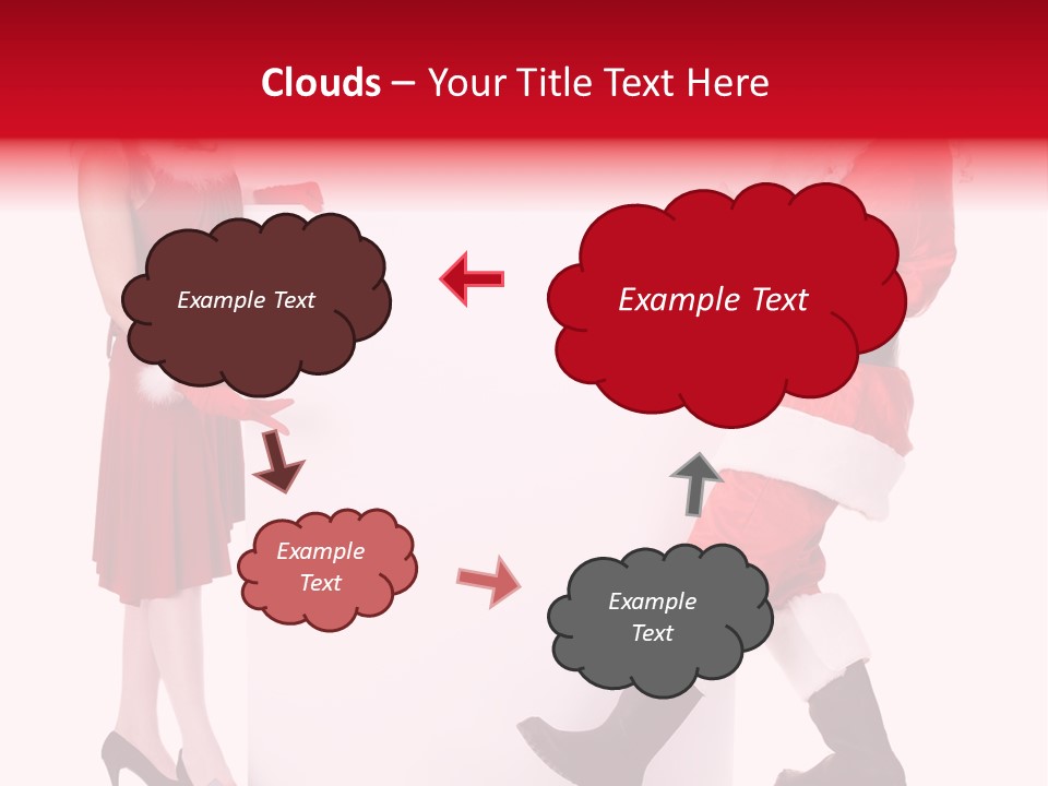 Message Face Holiday PowerPoint Template