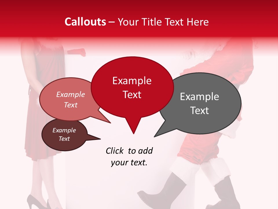 Message Face Holiday PowerPoint Template