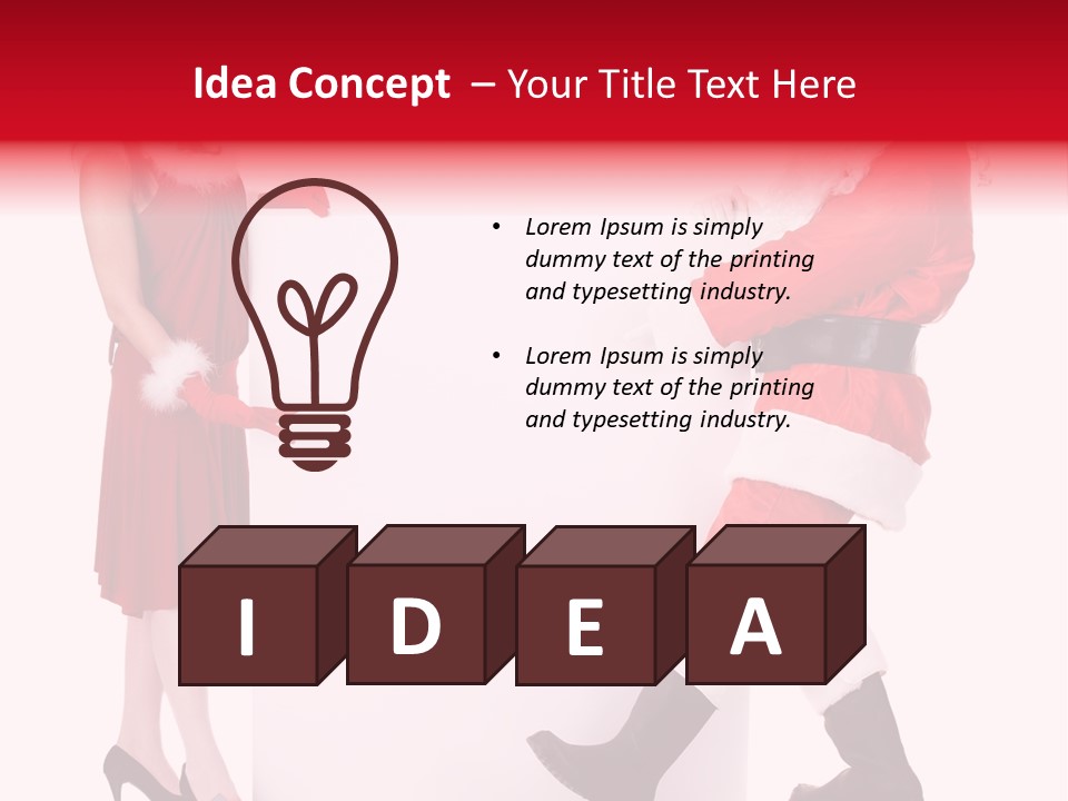 Message Face Holiday PowerPoint Template