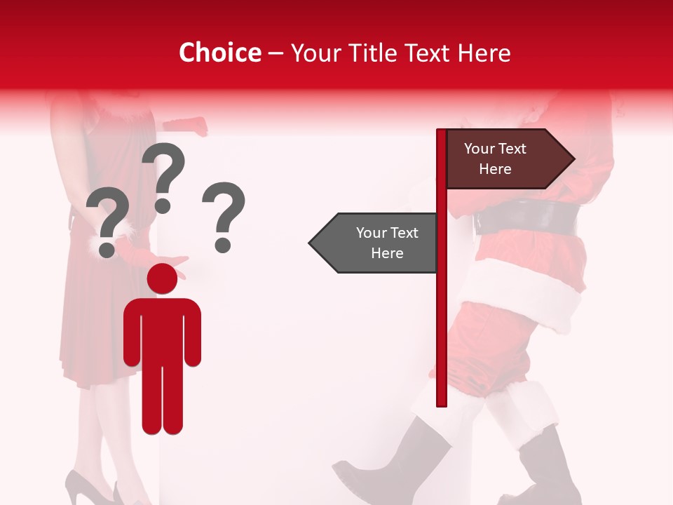 Message Face Holiday PowerPoint Template