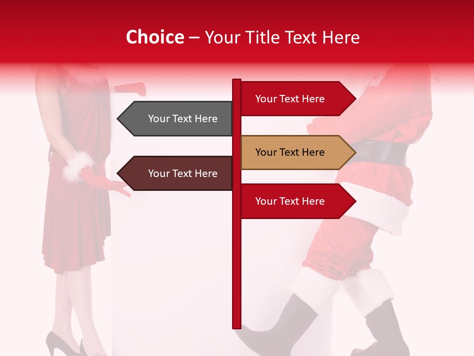 Message Face Holiday PowerPoint Template