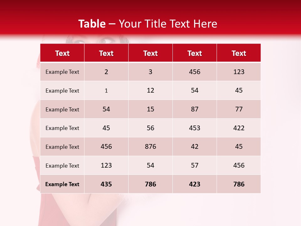 A Woman Wearing A Santa Hat And Red Gloves PowerPoint Template