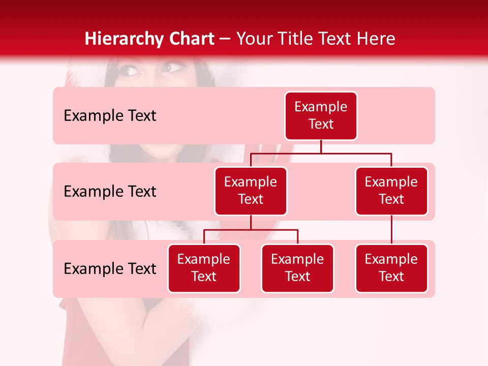 A Woman Wearing A Santa Hat And Red Gloves PowerPoint Template