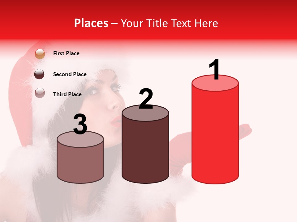 White Face Isolated PowerPoint Template