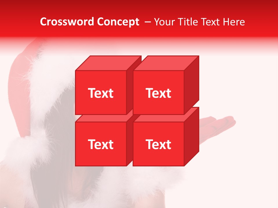 White Face Isolated PowerPoint Template