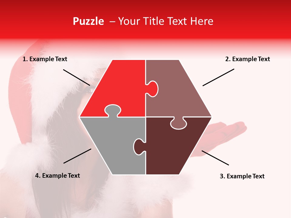 White Face Isolated PowerPoint Template