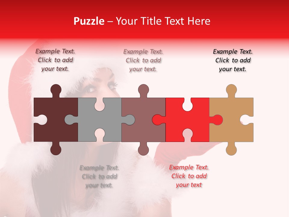 White Face Isolated PowerPoint Template