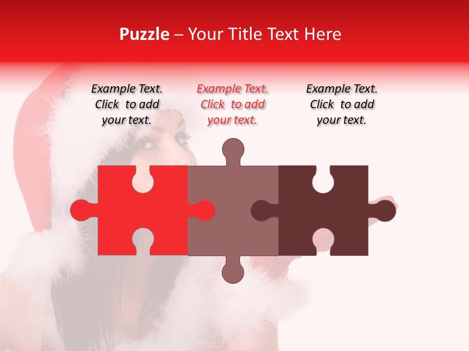 White Face Isolated PowerPoint Template