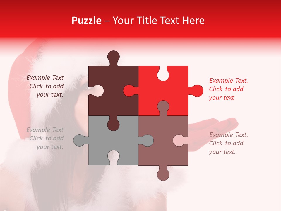 White Face Isolated PowerPoint Template