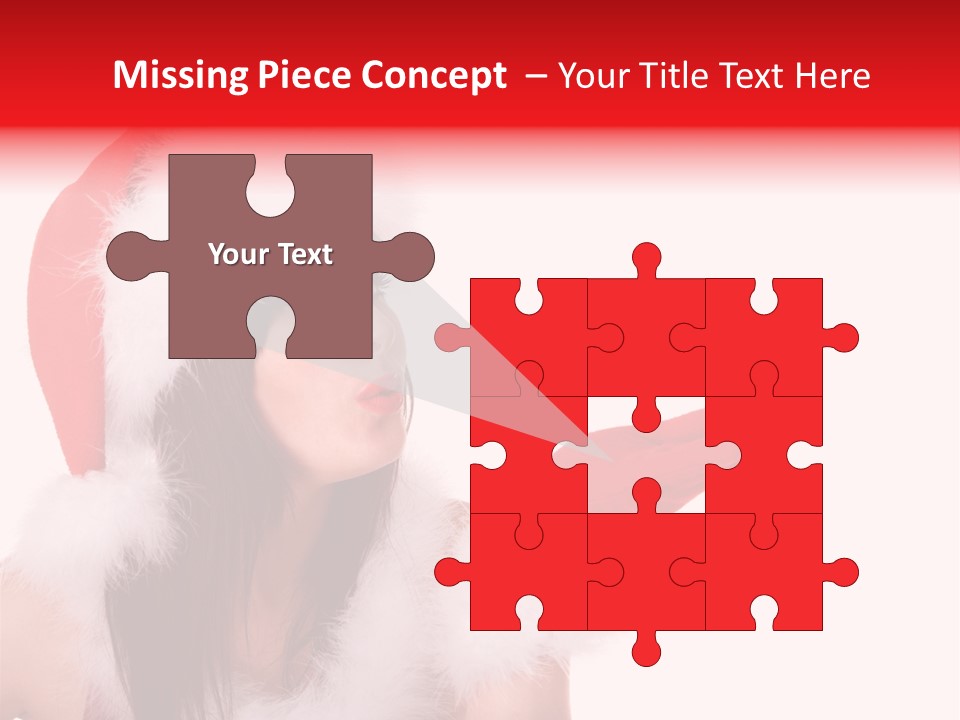 White Face Isolated PowerPoint Template